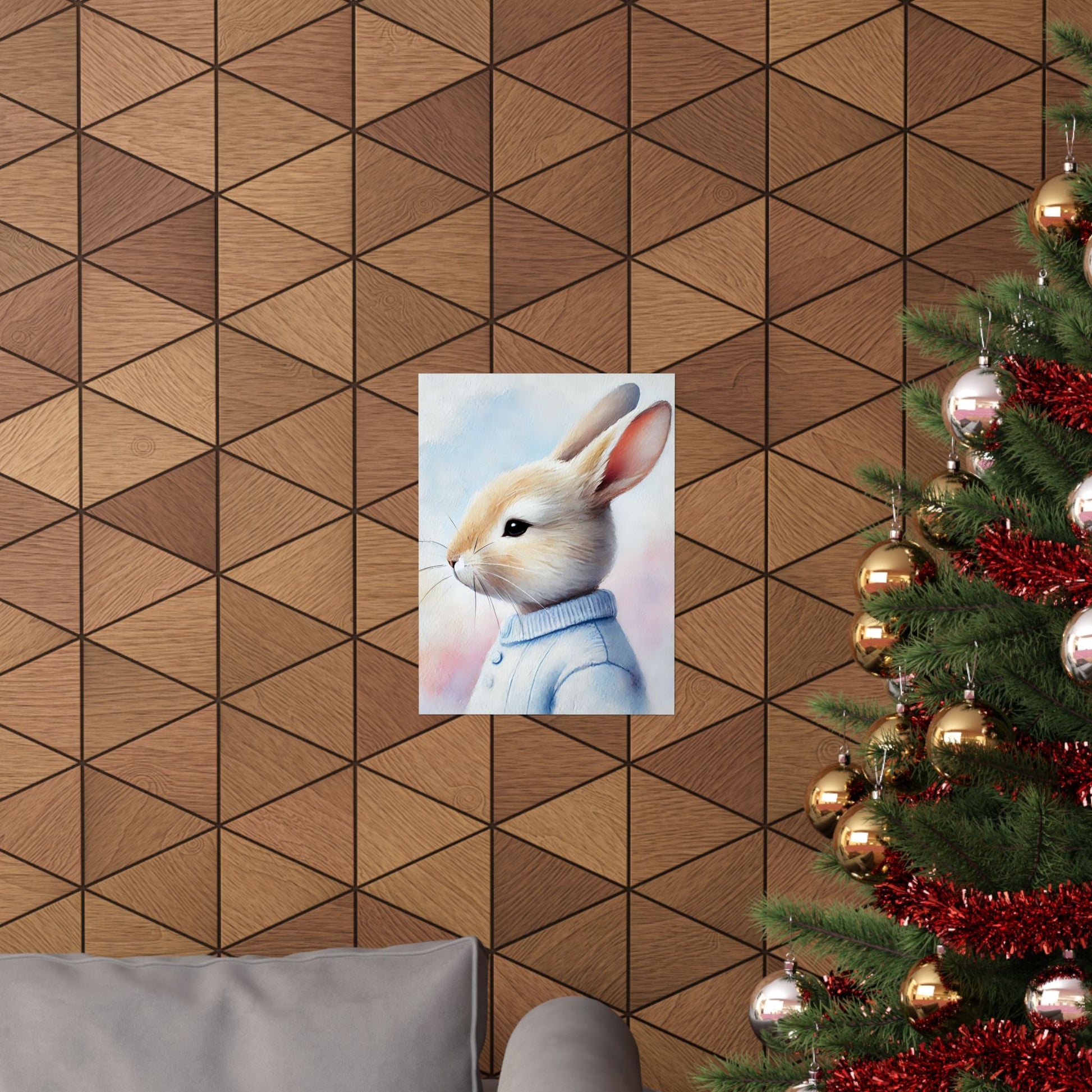 Adorable Bunny Art Print // Whimsical Home Decor // Bedroom...