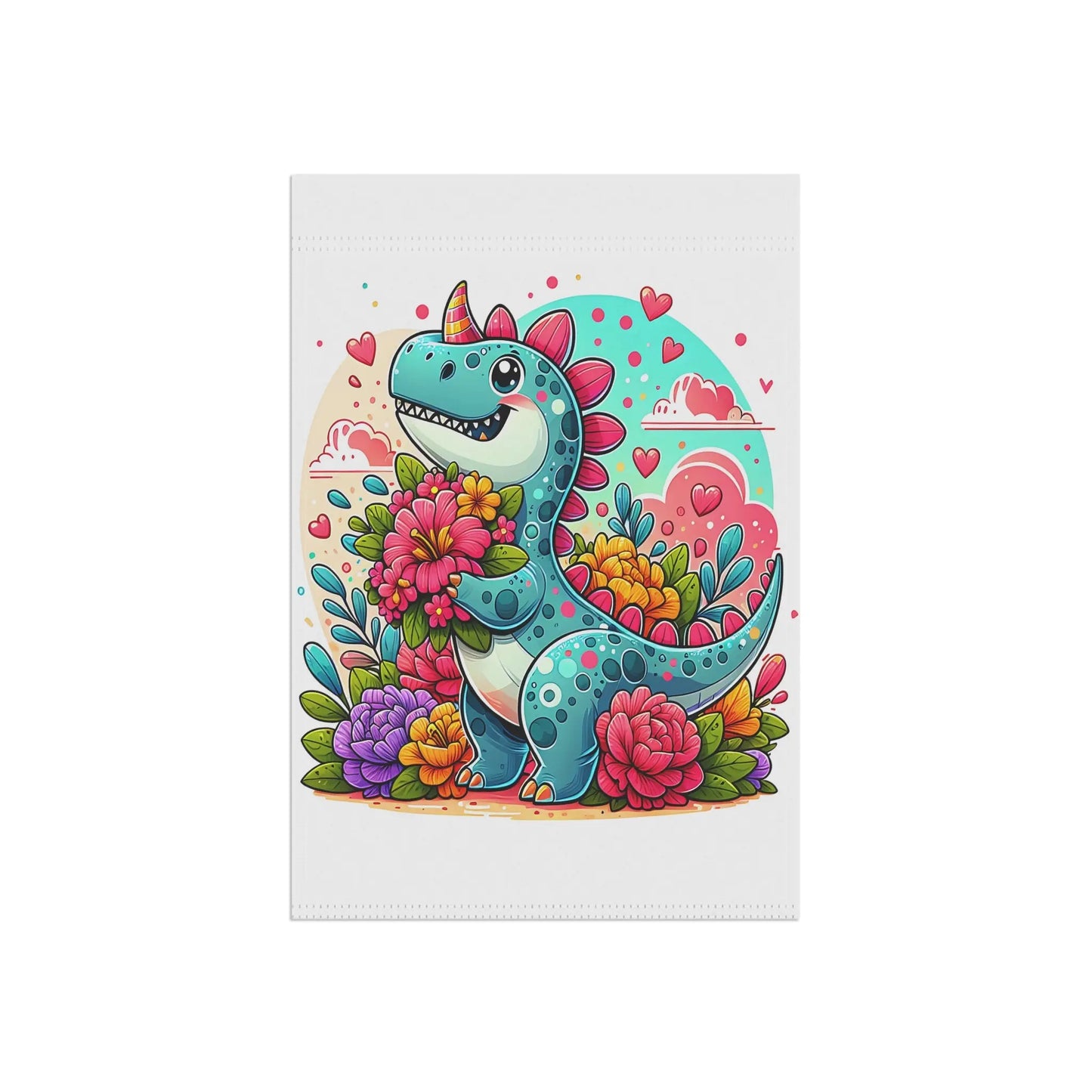 Whimsical Dino Garden Banner