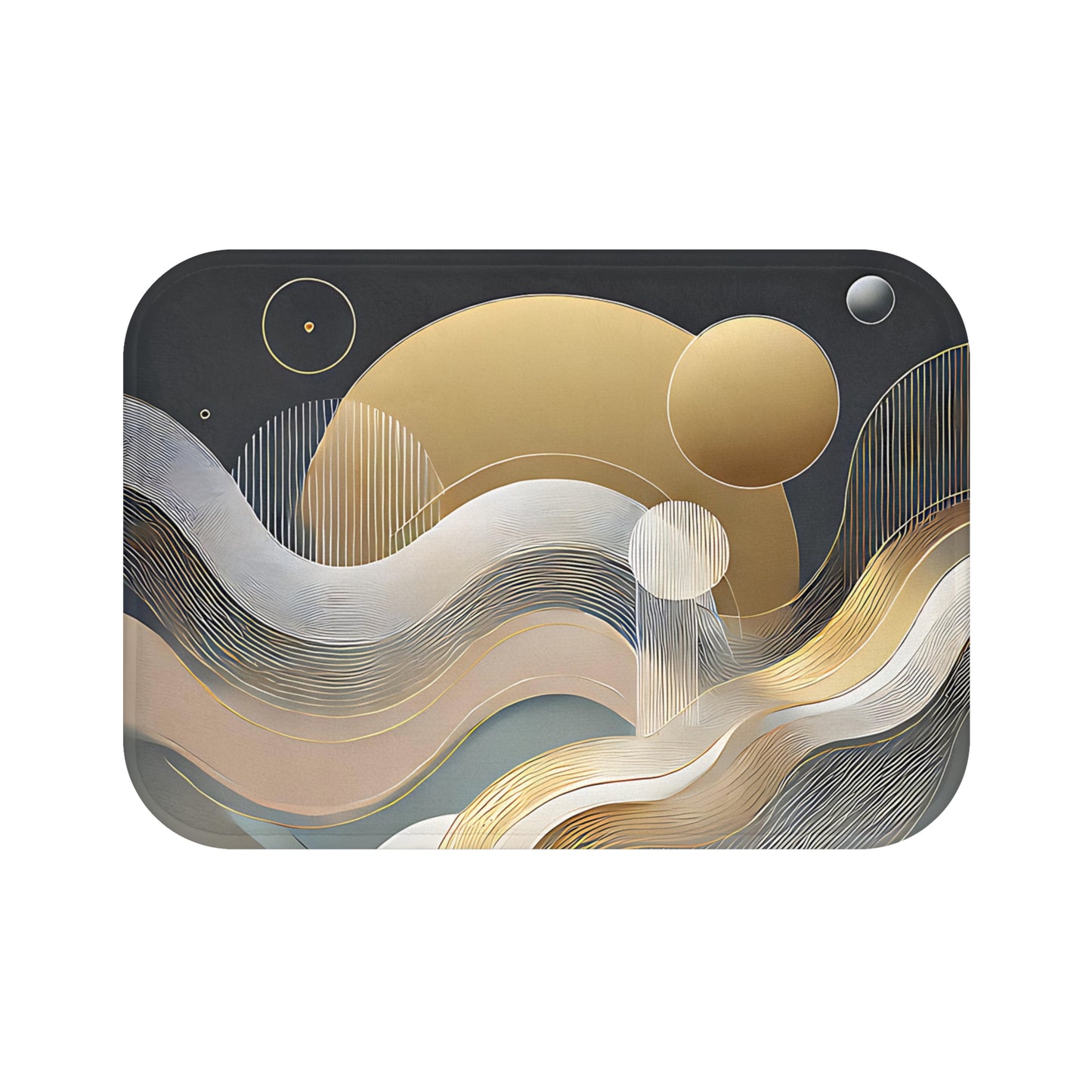 Modern Abstract Bath Mat