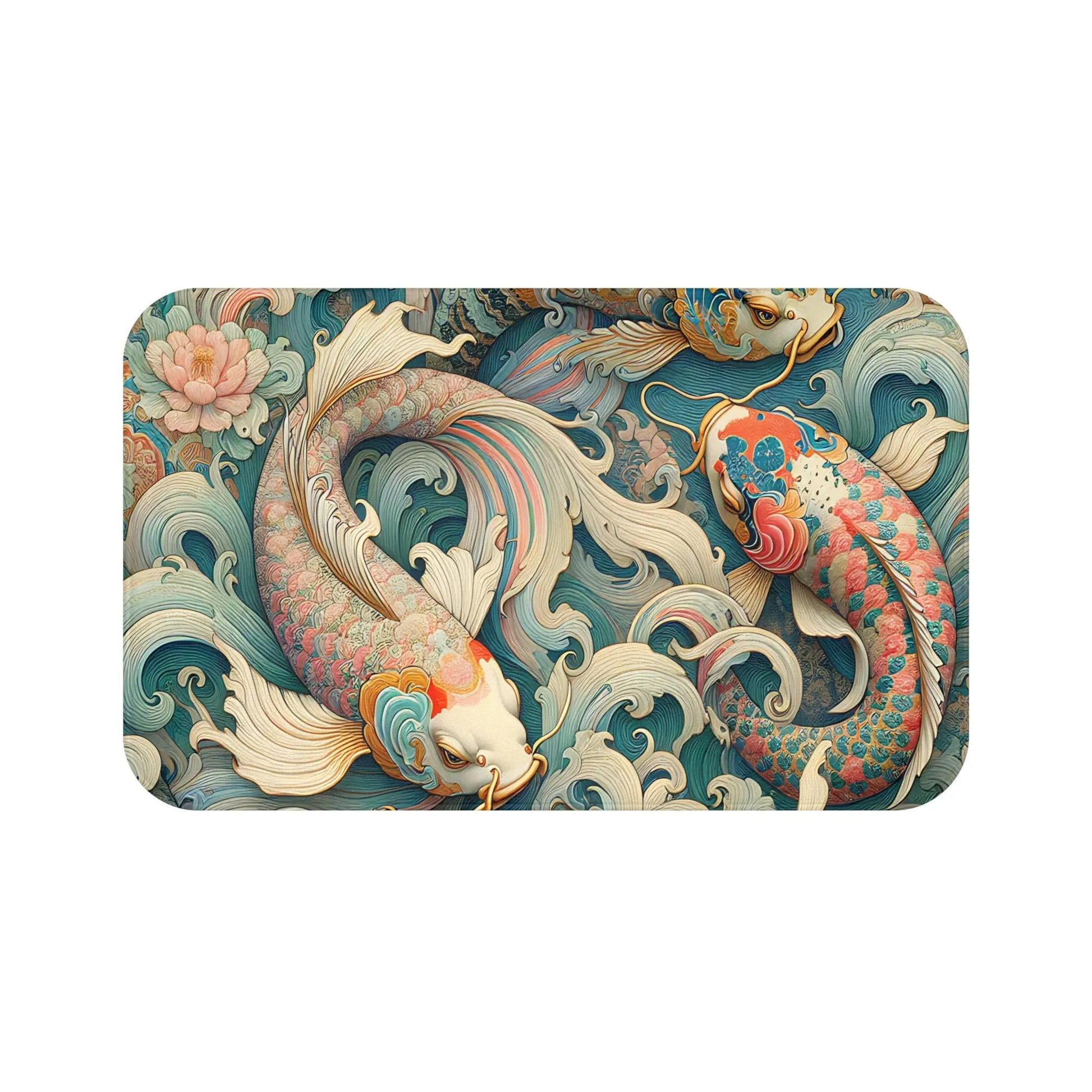 Koi Fish Bath Mat
