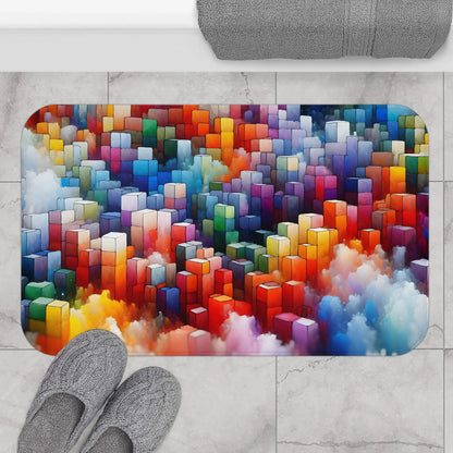 Colorful Abstract Bath Mat